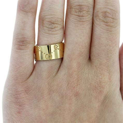 gucci gold ring womens|gucci size 12 ring.